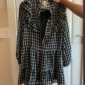 Cute black & white checker dress